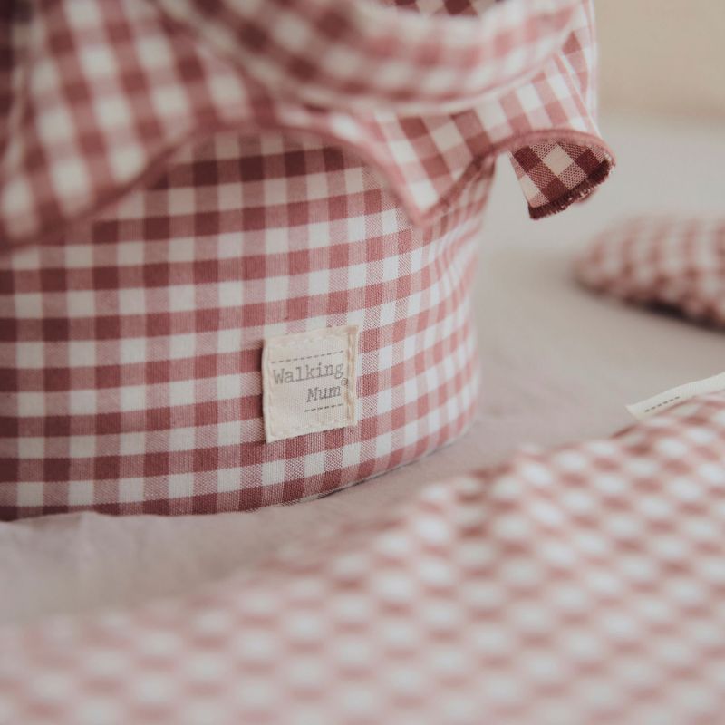 Panier de rangement Praliné Vichy Moka Walking Mum Ambiance 8