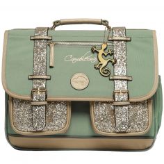 Cartable A4 primaire Glossy Kahki (38 cm) - Caméléon