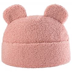 Coussin 2 en 1 Teddy Guava Pink molletonné - Wigiwama