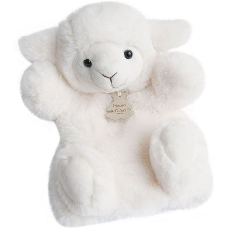 Doudou marionnette Agneau Histoire d'Ours Produit 1 grande taille