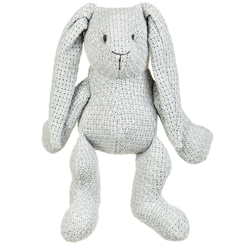 Peluche lapinou Robust Maille gris (30 cm) Baby's Only