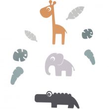 Stickers muraux Tiny tropics  par Done by Deer