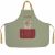 Variation Vert d'eau, rouge, beige du produit Tablier Tchikis 3 Faon personnalisable (2-6 ans) de la marque L'oiseau bateau