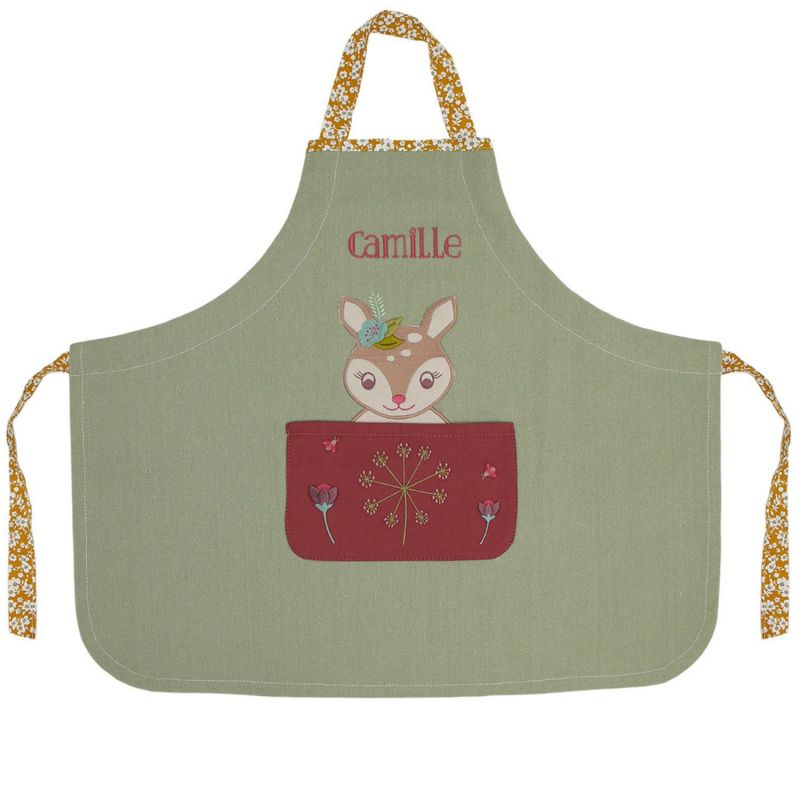 Tablier Tchikis 3 Faon personnalisable (2-6 ans) L'oiseau bateau Produit 1