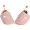 Chaussons cuir souris rose La petite école de danse (0-6 mois)  par Moulin Roty