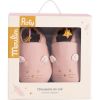 Chaussons cuir souris rose La petite école de danse (0-6 mois)  par Moulin Roty