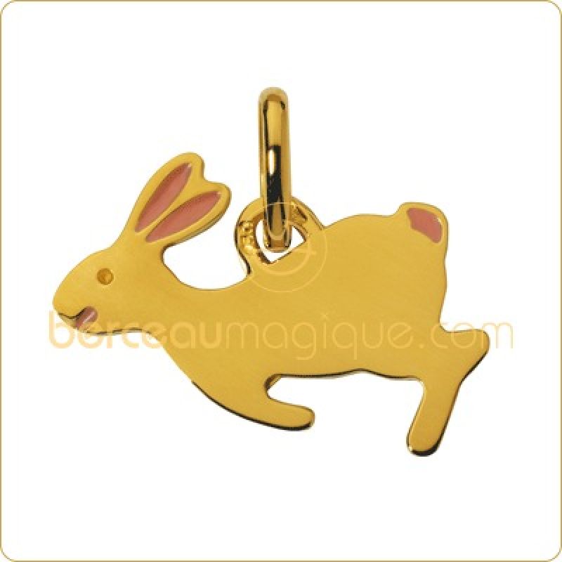 Pendentif Lapin (or jaune) Maison Augis