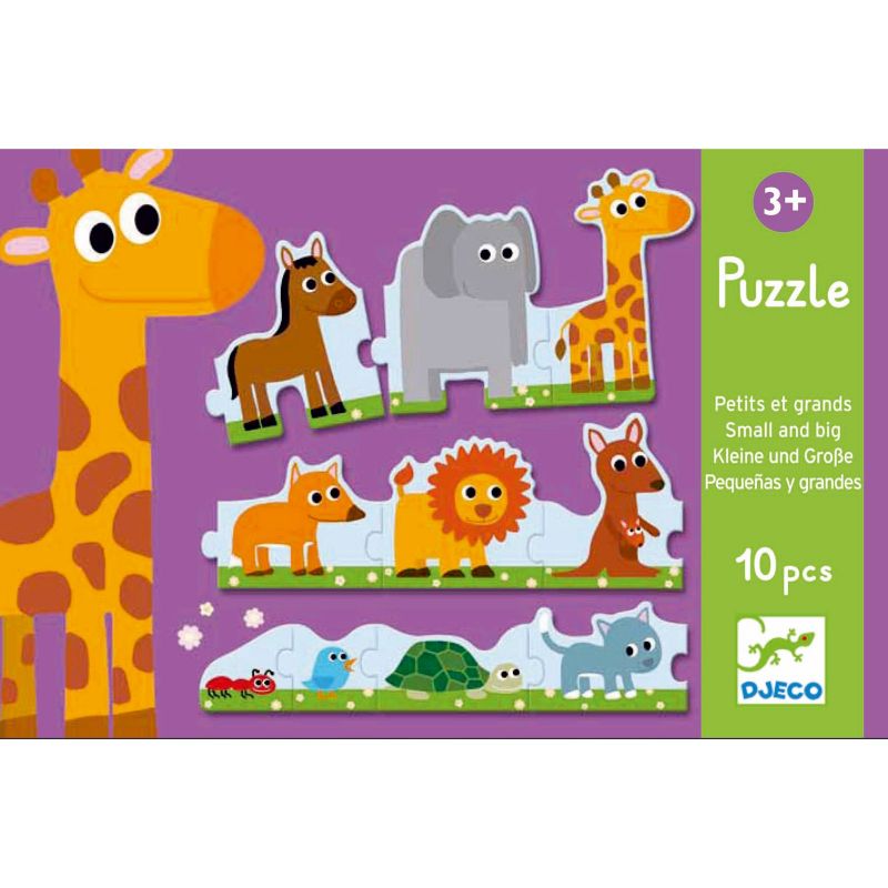 Puzzle petits et grands (10 pièces) Djeco