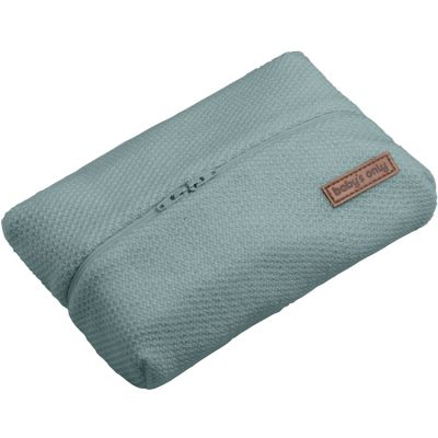 Pochette à lingettes vert d'eau foncé Classic Baby's Only