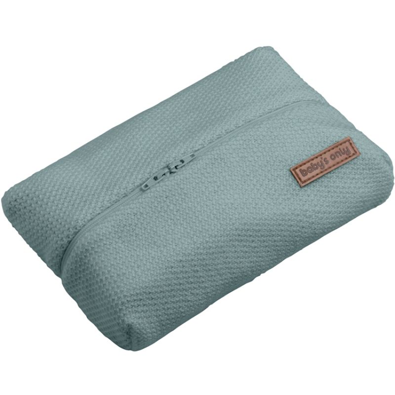 Pochette à lingettes vert d'eau foncé Classic Baby's Only