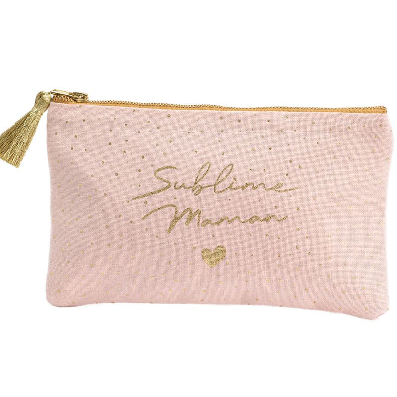 Pochette rose poudré Sublime maman Amadeus Les Petits