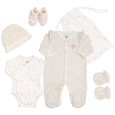 Kit de naissance Floral 6 pièces (naissance) Trois Kilos Sept