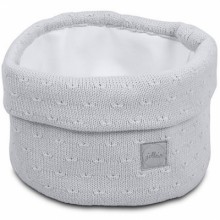 Panier de toilette en tricot doux gris (13 x 15 cm)  par Jollein