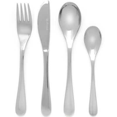 Coffret 4 couverts enfant lisses personnalisable (4 pièces) Zilverstad
