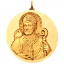 Médaille Saint Frédéric  (or jaune 750°)  par Becker