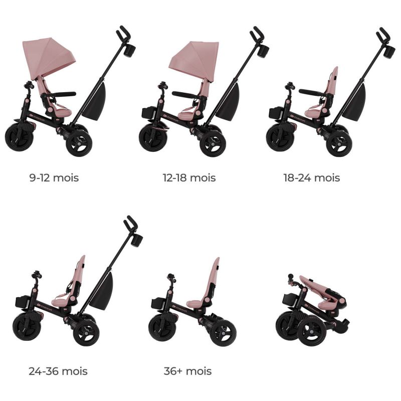 Tricycle évolutif Aveo 2 Plus Pink Kinderkraft Produit 6