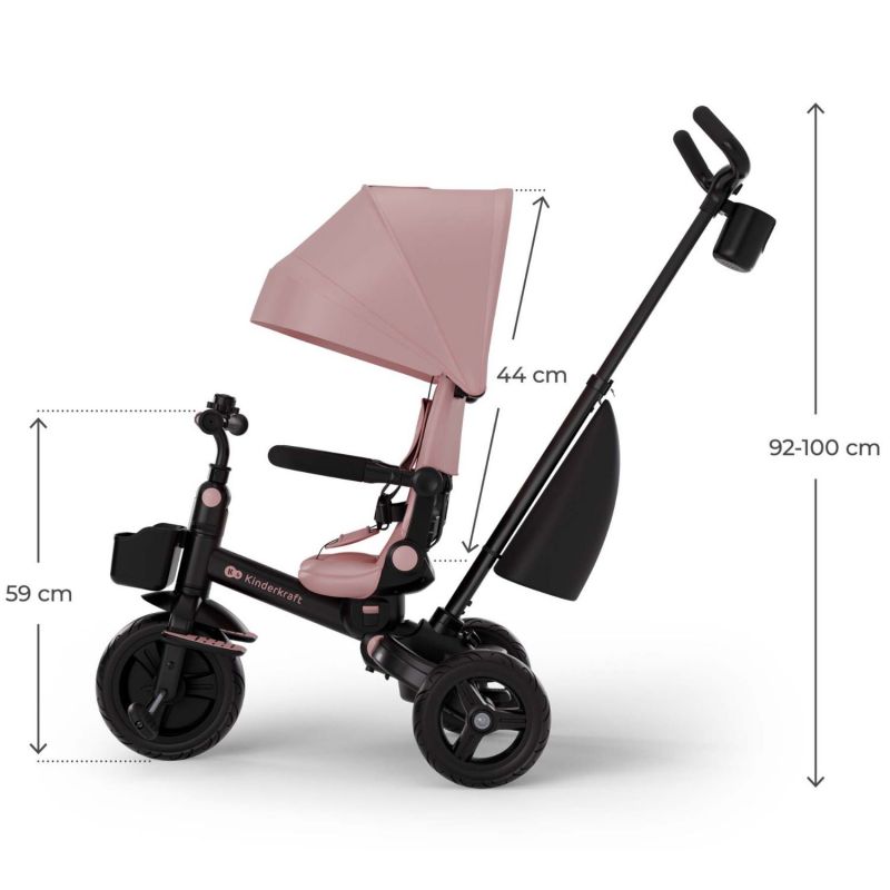 Tricycle évolutif Aveo 2 Plus Pink Kinderkraft Produit 8