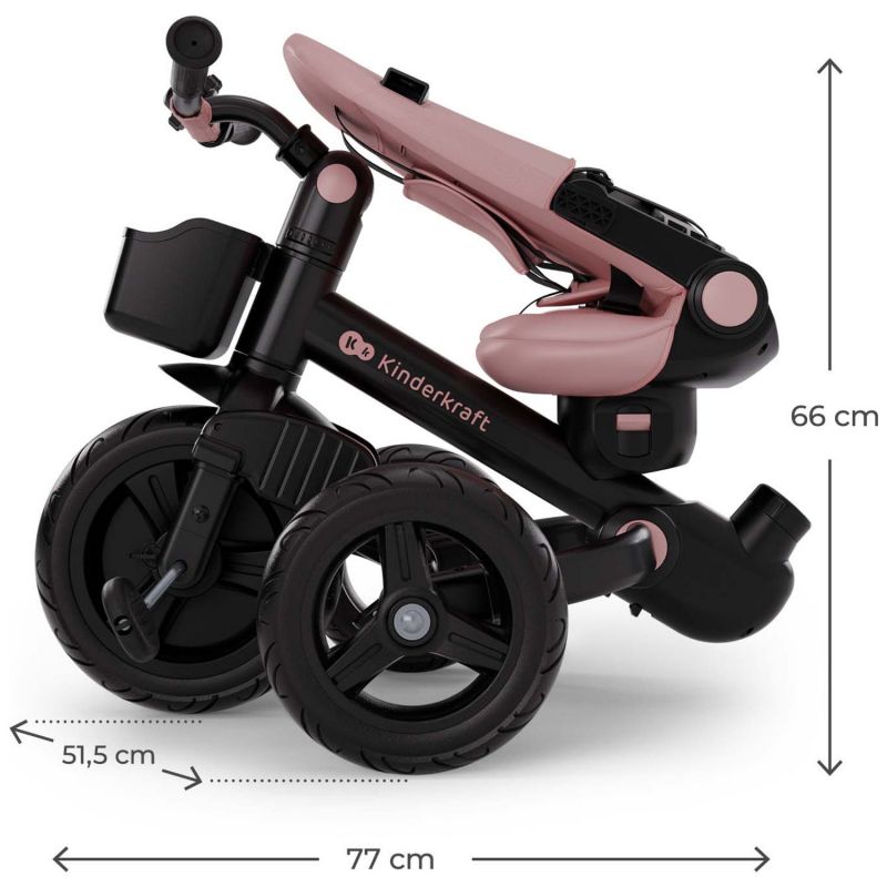 Tricycle évolutif Aveo 2 Plus Pink Kinderkraft Produit 9
