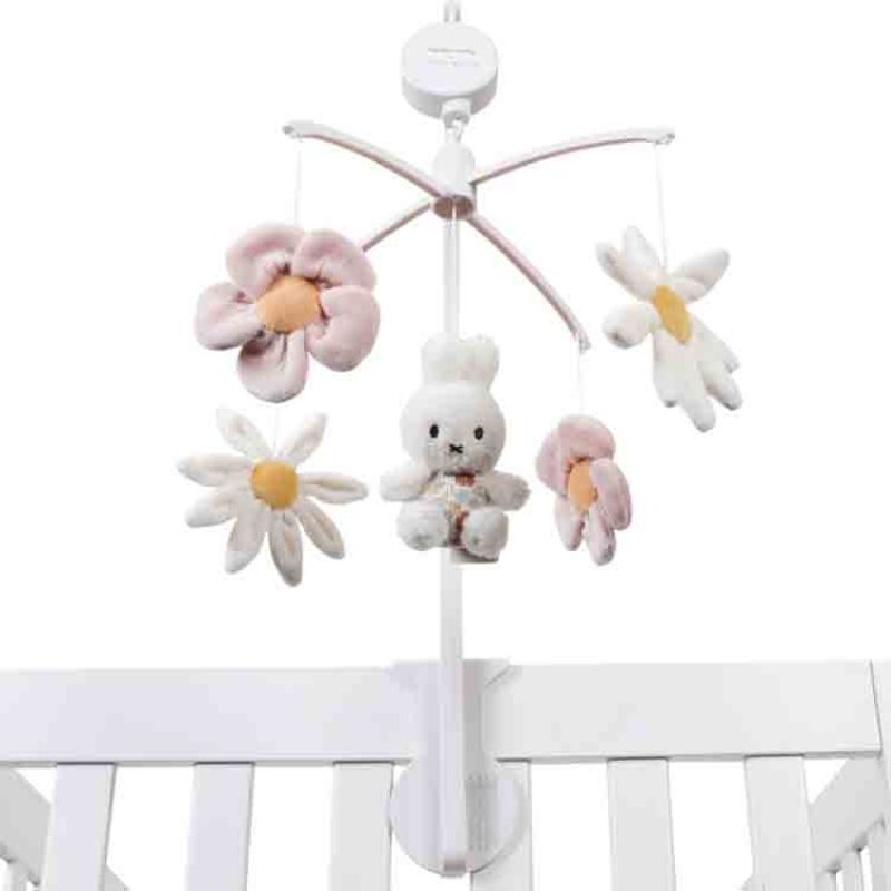 Mobile musical lapin Miffy Vintage Flowers Little Dutch