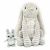 Variation Gris, noir, blanc du produit Peluche Lapin maman et bébé Les Ptipotos Gris clair (25 cm) de la marque Les Déglingos