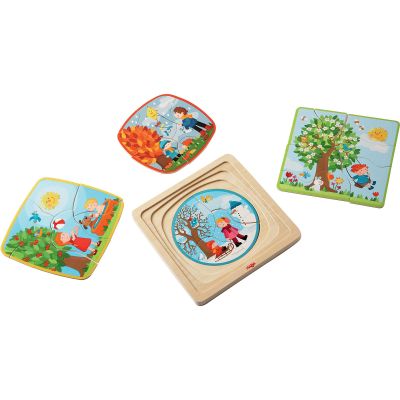 Set petits puzzles Ma saison préférée (4 à 7 pièces) Haba