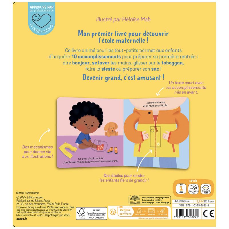 Livre Je deviens Grand Vive l'école ! Auzou Editions Produit 3