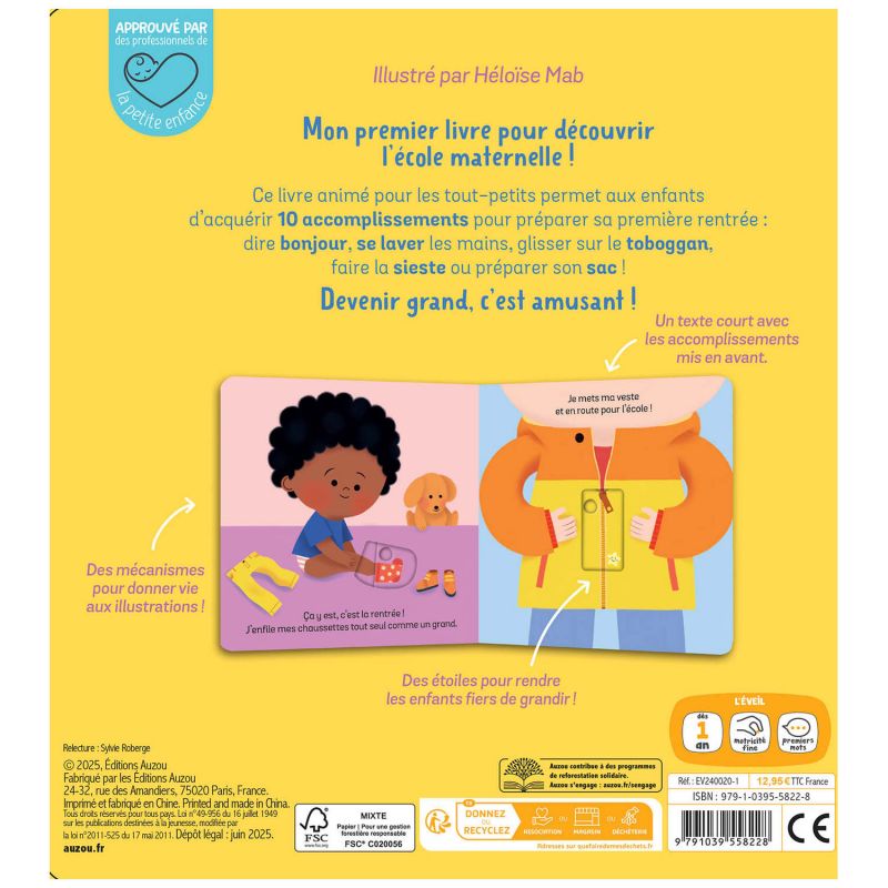 Livre Je deviens Grand Vive l'école ! Auzou Editions Produit 4