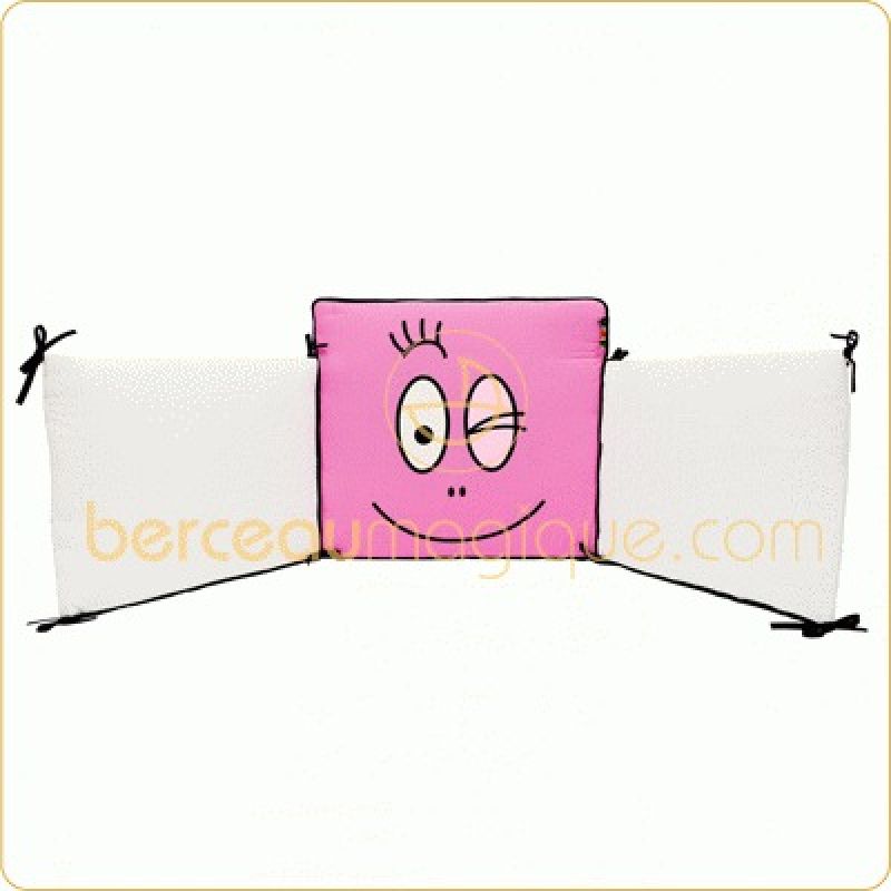 Tour de lit Barbapapa rose et blanc Babycalin