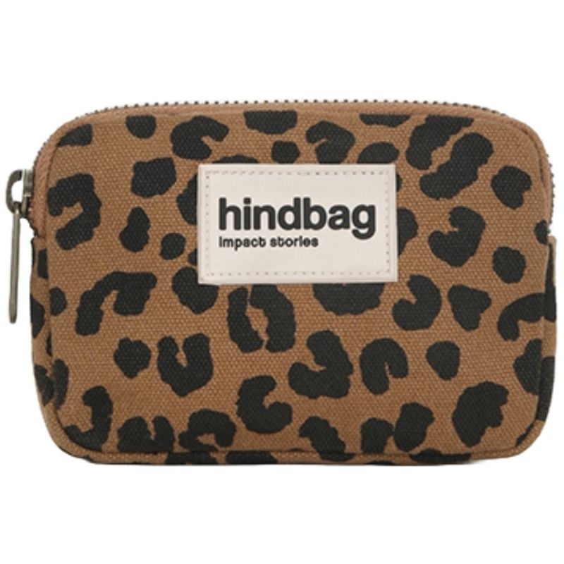 Porte-monnaie Lili Léopard Cannelle Hindbag Produit 1