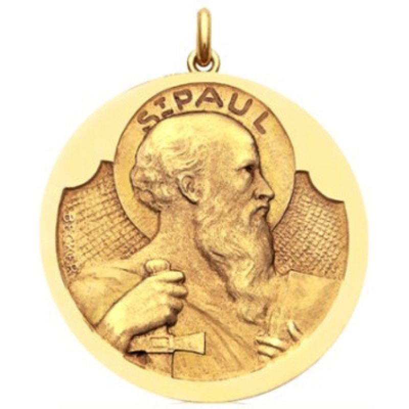 Médaille Saint Paul (or jaune 750°) Becker