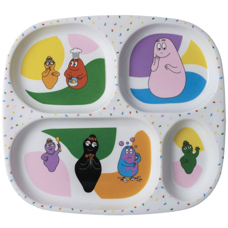 Assiette à compartiments Barbapapa Petit Jour Paris Produit 1