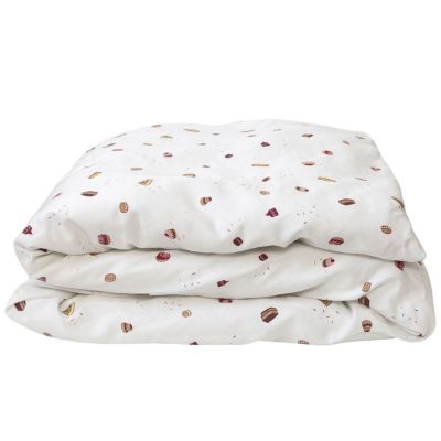 Housse de couette en coton bio Gourmandises (100 x 140 cm) Kadolis