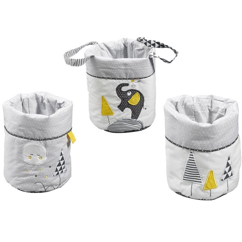 Lot de 3 paniers de toilette Babyfan Sauthon Produit 1