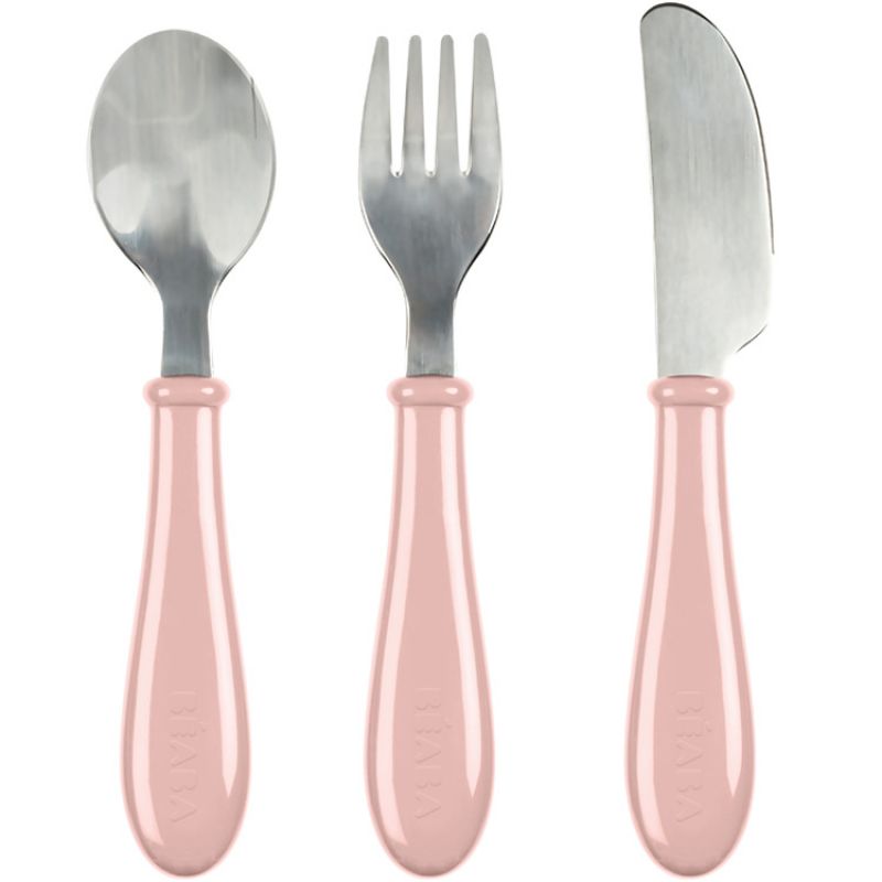 Set de 3 couverts bébé old pink Béaba