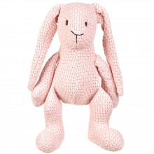 Peluche lapinou Robust Maille rose (30 cm)  par Baby's Only