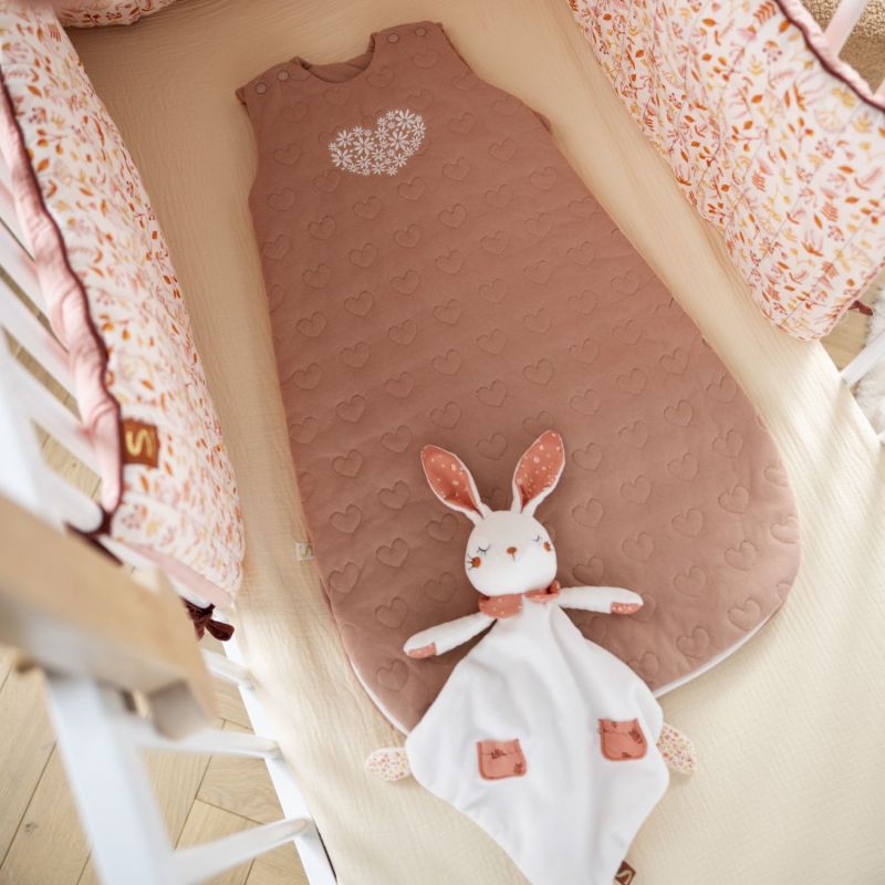 Gigoteuse ouatinée Petit Cœur Rose TOG 4 (0-6 mois) Sauthon Ambiance 2