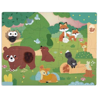 Puzzle tactile Forêt (20 pièces) Janod 