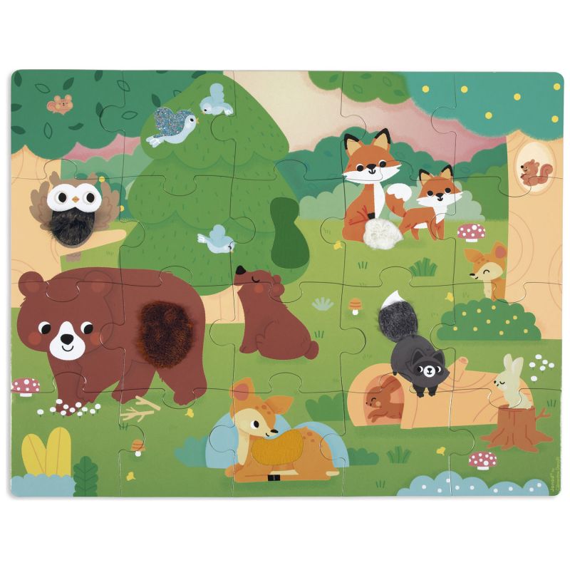 Puzzle tactile Forêt (20 pièces) Janod Produit 1
