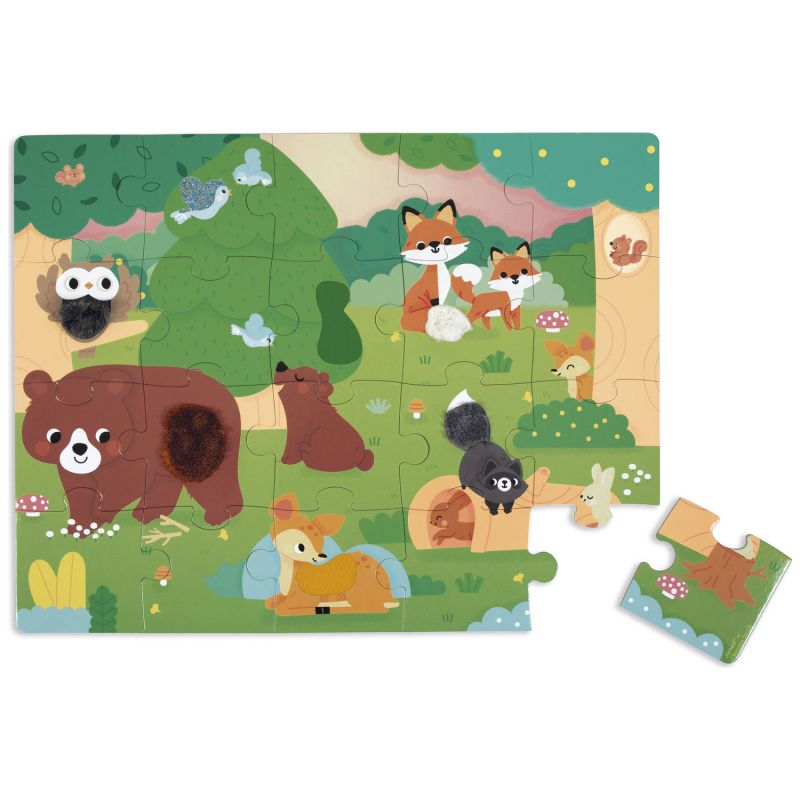 Puzzle tactile Forêt (20 pièces) Janod Produit 3