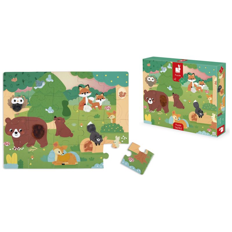 Puzzle tactile Forêt (20 pièces) Janod Produit 8