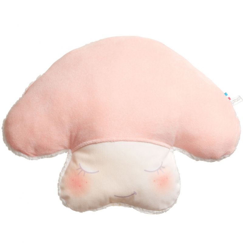 Coussin champignon rose pêche Pouce et Lina