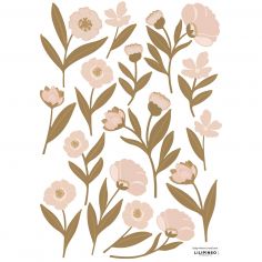Planche de stickers A3 Les fleurs - Lilipinso
