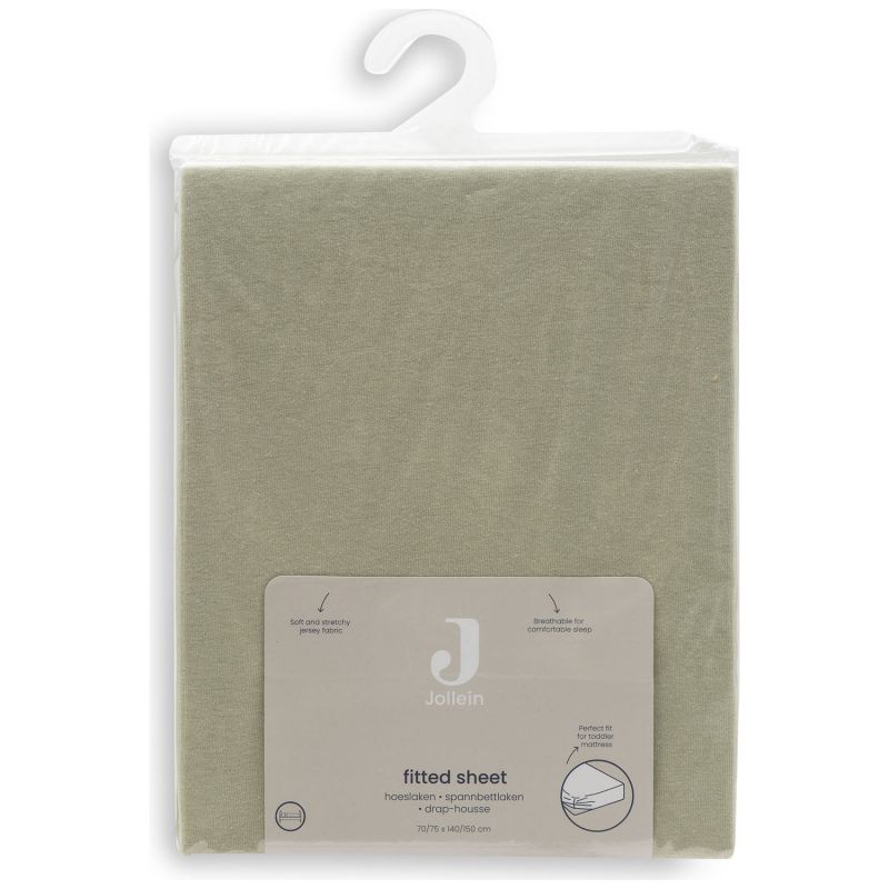 Drap housse en jersey Soft Matcha (70 x 140 cm) Jollein Packaging 4