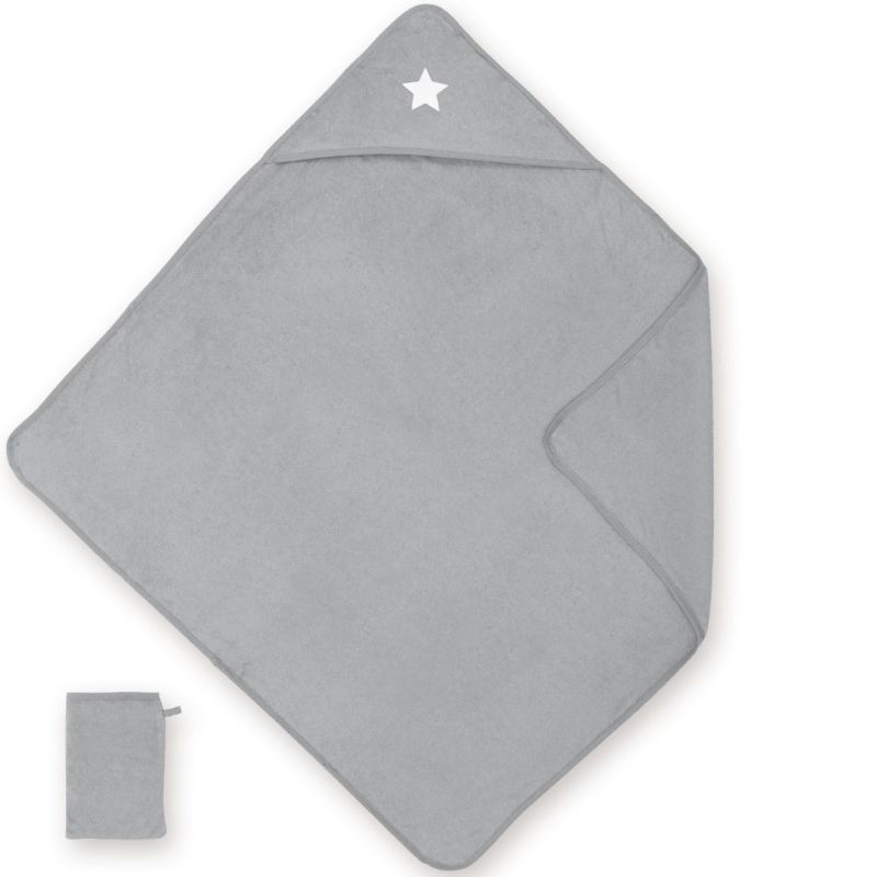 Set de bain Stary frost en bambou grizou (90 x 90 cm) Bemini