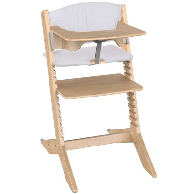 Chaise haute évolutive Nala Naturel avec coussin Geuther