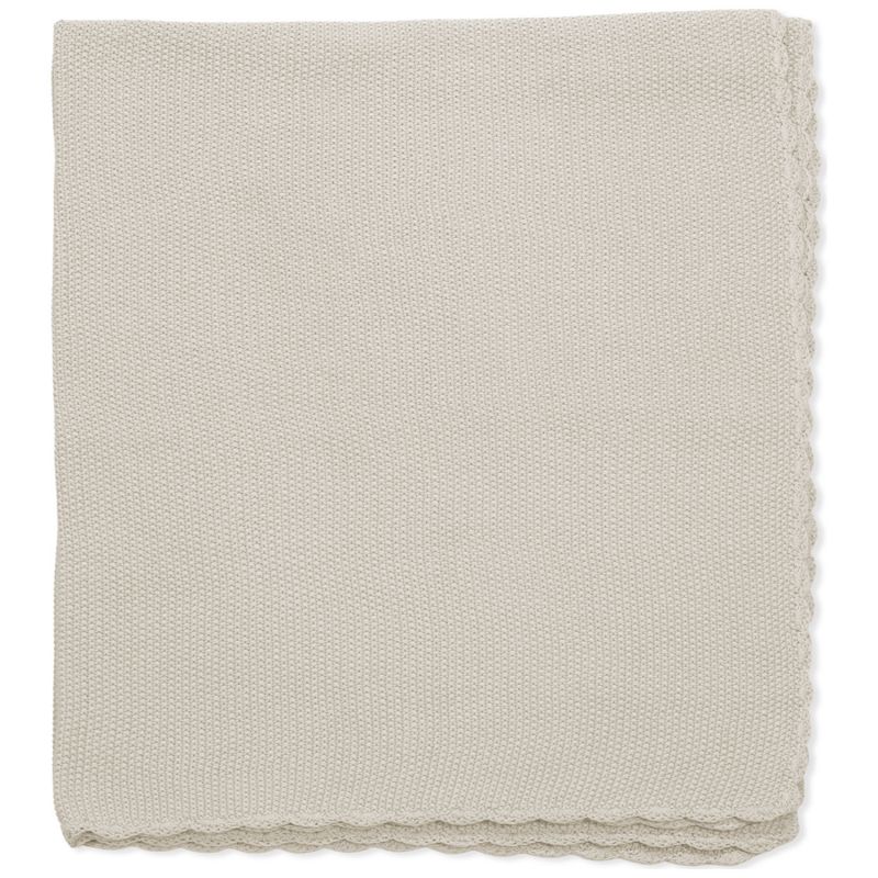 Couverture tricot bébé beige (75 x 100 cm) Pasito a pasito Produit 1