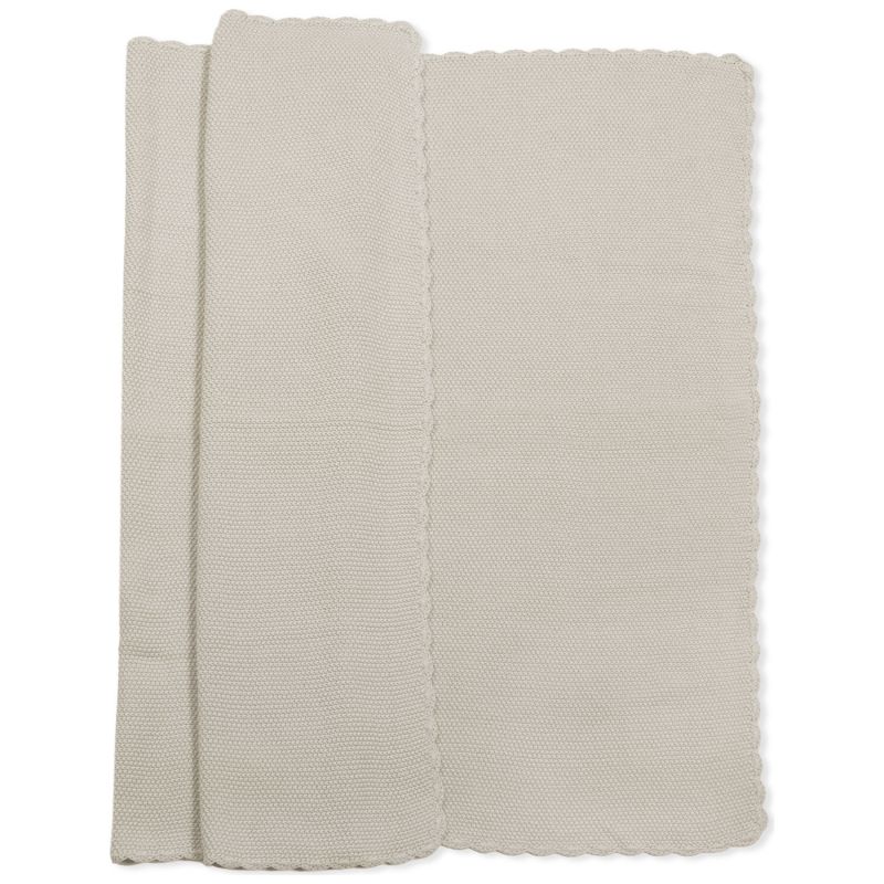 Couverture tricot bébé beige (75 x 100 cm) Pasito a pasito Produit 3