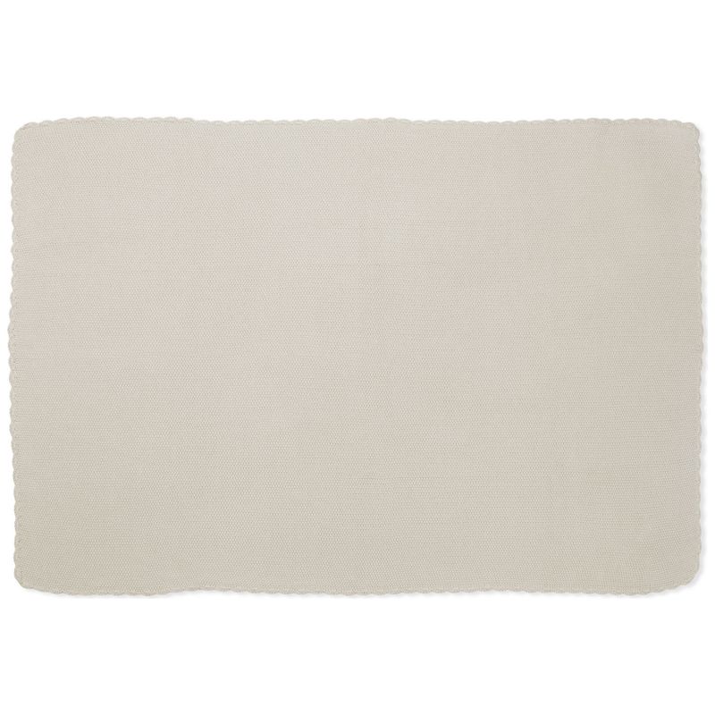Couverture tricot bébé beige (75 x 100 cm) Pasito a pasito Produit 6