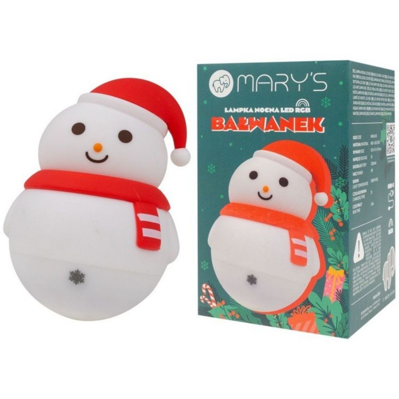 Veilleuse rechargeable Bonhomme de neige Mary's Packaging 6