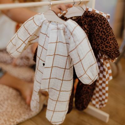 Tenue pour poupée Gaze Léopard Marron (sans col)